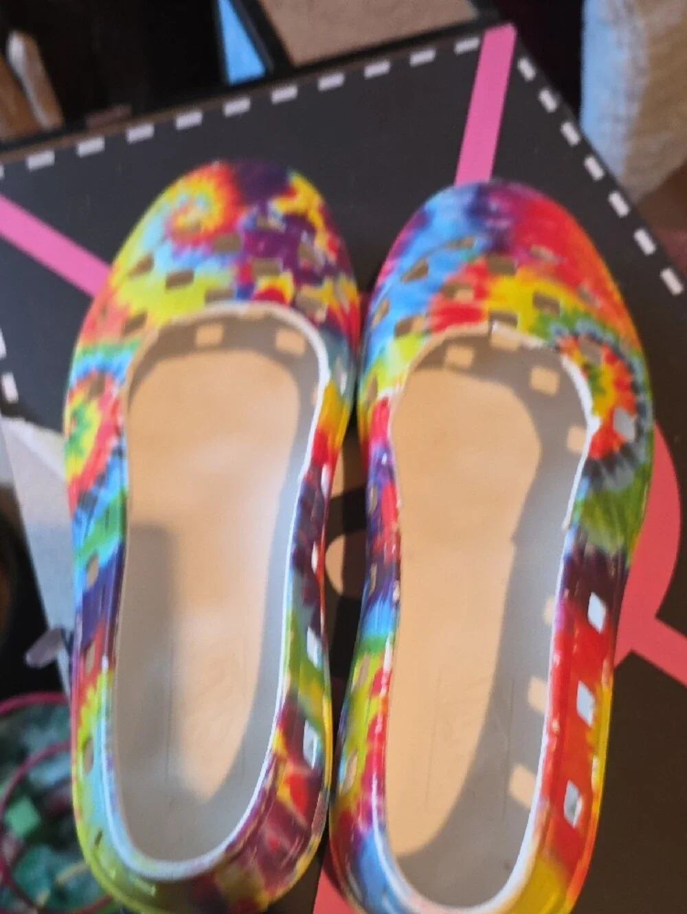 Vans Kids Tie-Dye Slip-On Water Shoes - Rainbow